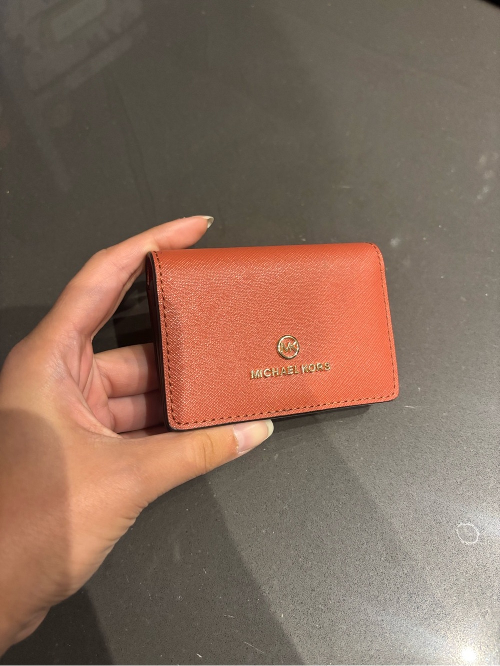 Michael Kors Small Saffiano Card Holder Dusty Pink